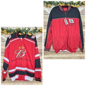 NWT Chase Authentics & Budweiser Dale Earnhardt Jr. #8 Reversible Jacket Size L